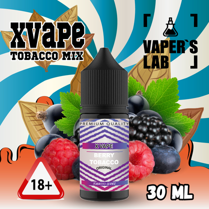 Фото, Видеообзор на жижку Salt XVape Salt Berry Tobacco 30 ml