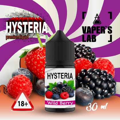 Фото, Відеоогляди на Жижу Salt Hysteria Salt Wild Berry 30 ml