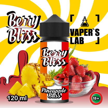 Фото жидкость для вейпа berry bliss pineapple bliss (клубника, ананас)