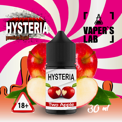 Фото, Видеообзор на жижку Salt Hysteria Salt Two Apple 30 ml