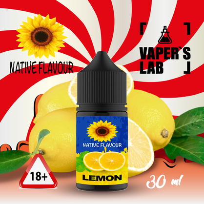 Фото сольова жижа для пода native flavour salt lemon 30 ml