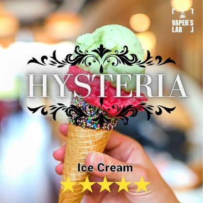 Фото, Видео на жижи без никотина Hysteria Ice Cream 30 ml