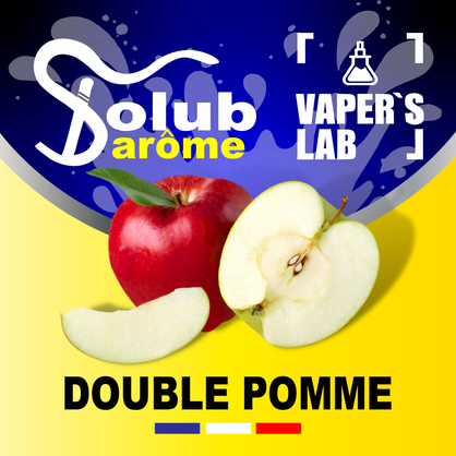 Фото, Видео, ароматизатор для самозамеса Solub Arome "Double pomme" (Красное и зеленое яблоко) 