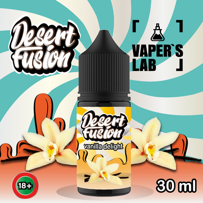 Фото сольова жижа top dessert fusion salt vanilla delight 30 ml