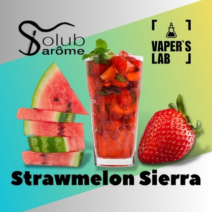 Фото, Відеоогляди на ароматизатор електронних сигарет Solub Arome "Strawmelon Sierra" (Коктейль з кавуном та полуницею) 