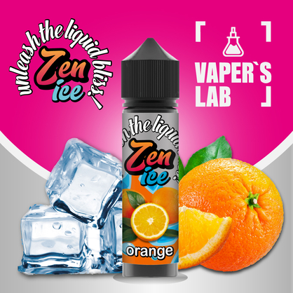 Фото рідини для електронних сигарет zen ice orange