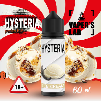 Фото лучшие жидкости для парения hysteria ice cream 60 ml