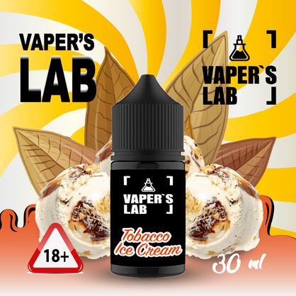 Фото, Відеоогляди на Жижу Salt Vaper's LAB Salt Tobacco ice cream 30 ml