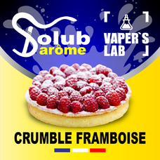 Премиум ароматизатор для электронных сигарет Solub Arome Crumble Framboise Малиновый пирог