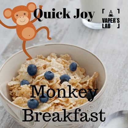 Фото, Видео на Заправки до вейпа Quick Joy Monkey Breakfast 100 ml