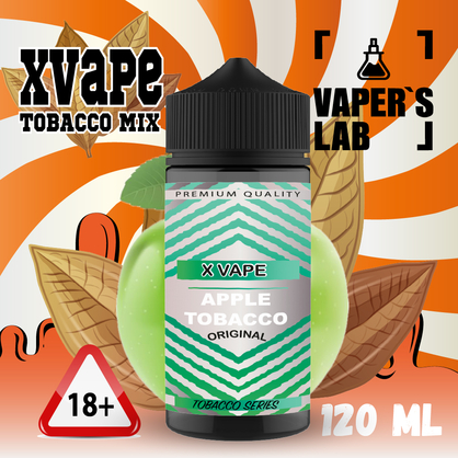 Фото жижа без нікотину xvape apple tobacco 120 мл