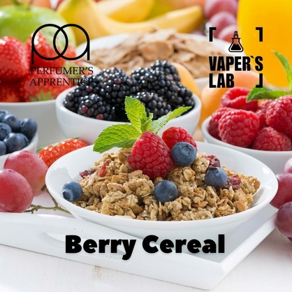 Фото, Відеоогляди на Натуральні ароматизатори для вейпів TPA "Berry Cereal" (Вівсянка з ягодами) 