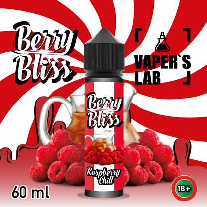 Фото жидкость для вейпа berry bliss raspberry chill (освежающая малина)