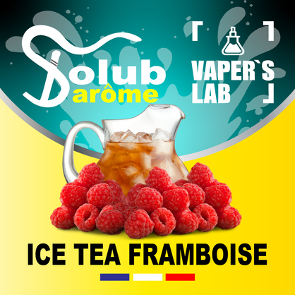 Фото, Видео, Ароматизатор для жижи Solub Arome "Ice-T framboise" (Малиновый чай) 