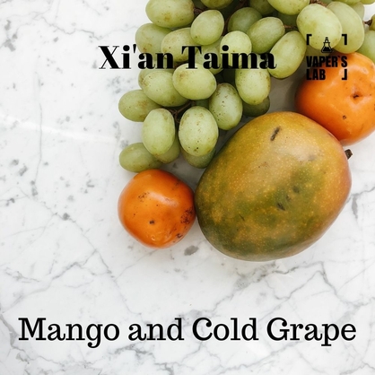 Фото, Відеоогляди на Ароматизатори для вейпа Xi'an Taima "Mango and Cold Grape" (Манго та холодний виноград) 