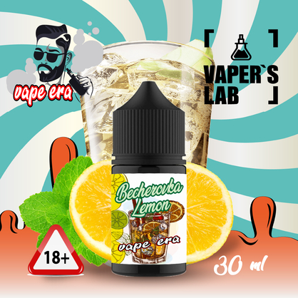 Фото жидкость для под систем vape era salt becherovka lemon 30 мл