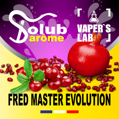 Фото, Відеоогляди на Кращі смаки для самозамісу Solub Arome "Fred master Evolution" (Гранат та журавлина) 