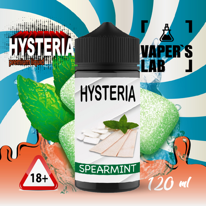 Фото жижа для вейпа купити дешево hysteria spearmint 100 ml