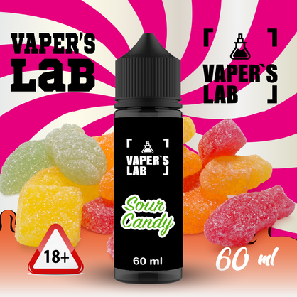 Фото, Видео на жидкости Vapers Lab Sour candy 60 ml