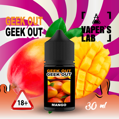 Фото, Видеообзор на жижку Salt Geek Out Salt - Манго 30 ml