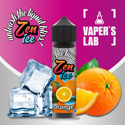 Фото рідини для електронних сигарет zen ice orange