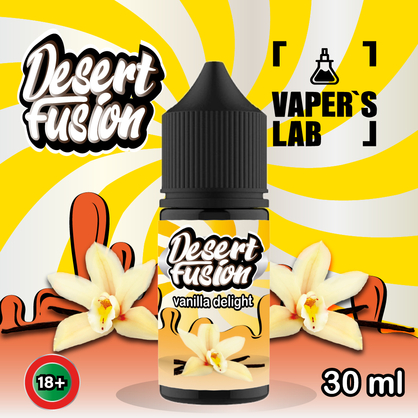 Фото сольова жижа top dessert fusion salt vanilla delight 30 ml