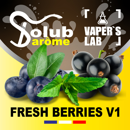 Фото, Видео, Аромки для самозамеса Solub Arome "Fresh Berries v1" (Черника смородина мята ментол) 