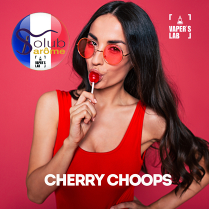 Фото, Видео, Аромки для вейпов Solub Arome "Cherry choops" (Вишневая кола в чупа-чупсе) 