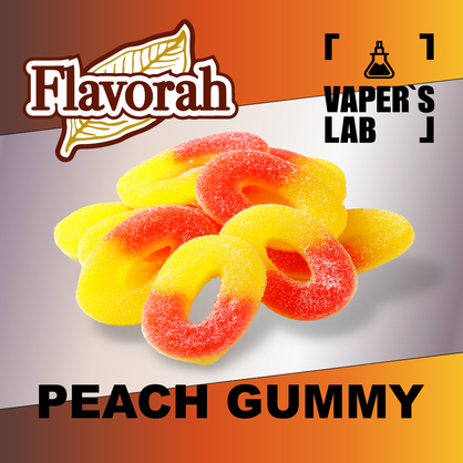 Фото на аромку Flavorah Peach Gummy Персиковые желейки