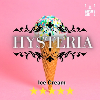 Фото безнікотинова рідина hysteria ice cream 30 ml