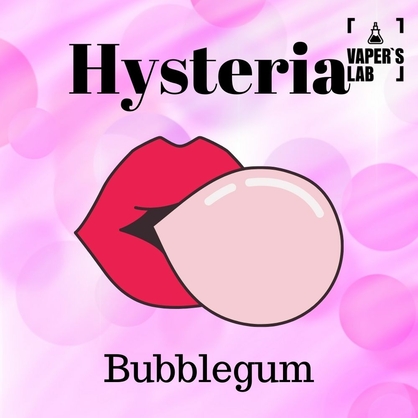 Фото, Видео на жижи без никотина Hysteria Bubblegum 100 ml