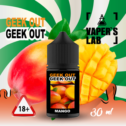 Фото, Видеообзор на жижку Salt Geek Out Salt - Манго 30 ml