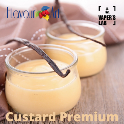 Фото, Відеоогляди на Аромки для вейпа FlavourArt Custard Premium Ванільний крем