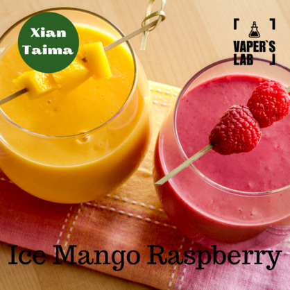 Фото, Видео, Пищевой ароматизатор для вейпа Xi'an Taima "Ice Mango Raspberry" (Холодный манго и малина) 