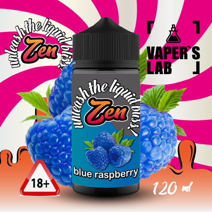 Фото жижи для вейпа zen blue raspberry