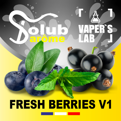 Фото, Відеоогляди на Компоненти для рідин Solub Arome "Fresh Berries v1" (Чорниця смородина м'ята ментол) 