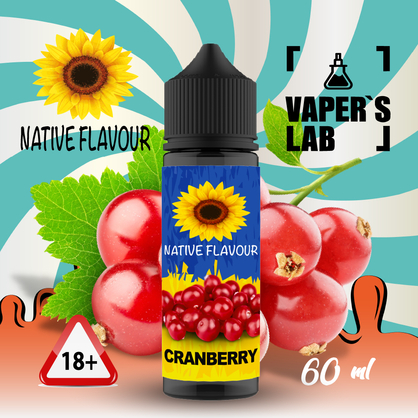 Фото купити рідину native flavour cranberry 60 ml