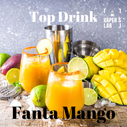 Фото, Видеообзор на жижку Salt Top Drink SALT Fanta Mango 30 ml