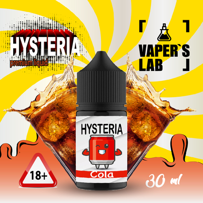 Фото, Видеообзор на жижку Salt Hysteria Salt Cola 30 ml