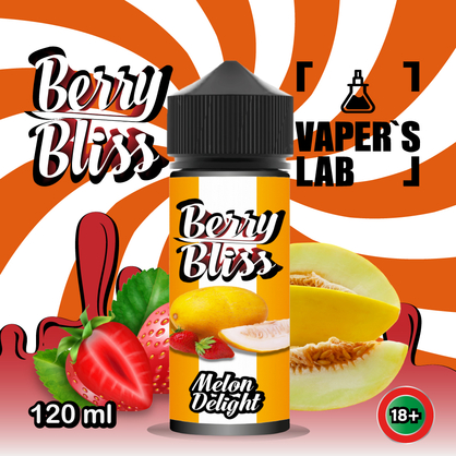 Фото жижки для вейпа berry bliss melon delight 120 мл (дыня с клубникой)