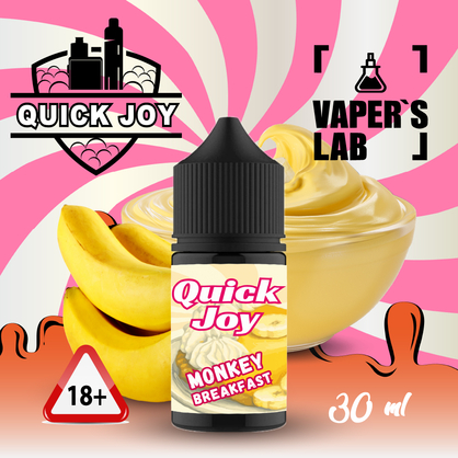 Фото, Видеообзор на жижку Salt Quick Joy Salt Monkey Breakfast 30 ml