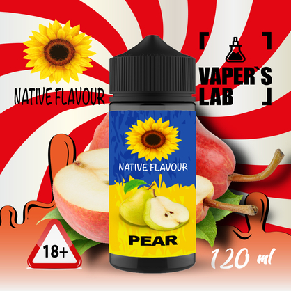 Фото купить заправку для вейпа без никотина native flavour pear 120 ml