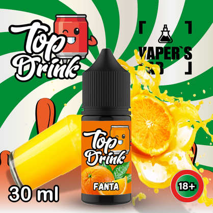 Фото, Видеообзор на жижку Salt Top Drink SALT Fanta 30 ml