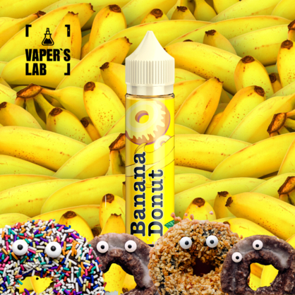 Фото заправки для електронних сигарет malasian mix banana donut 120ml 120 мл