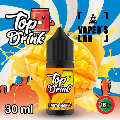 Фото, Видеообзор на жижку Salt Top Drink SALT Fanta Mango 30 ml