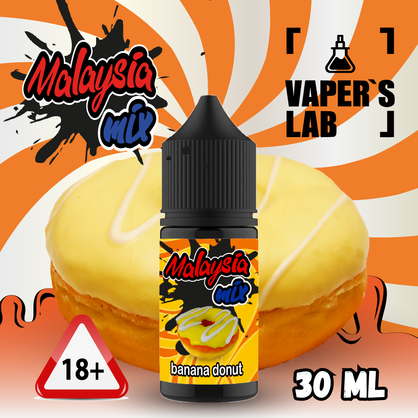 Фото жижа для пода malaysian mix salt banana donut 30 ml