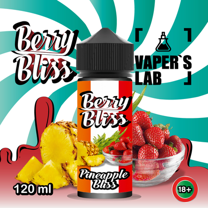 Фото рідини для вейпа berry bliss pineapple bliss 120 мл (полуниця, ананас)