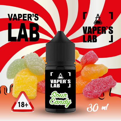 Фото, Видеообзор на жижку Salt Vaper's LAB Salt Sour candy 30 ml