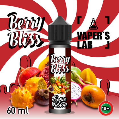 Фото жижки для вейпа berry bliss tropic fusion 60 мл (тропические фрукты)