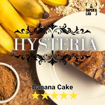 Фото купити жижу для пода hysteria banana cake 30 ml